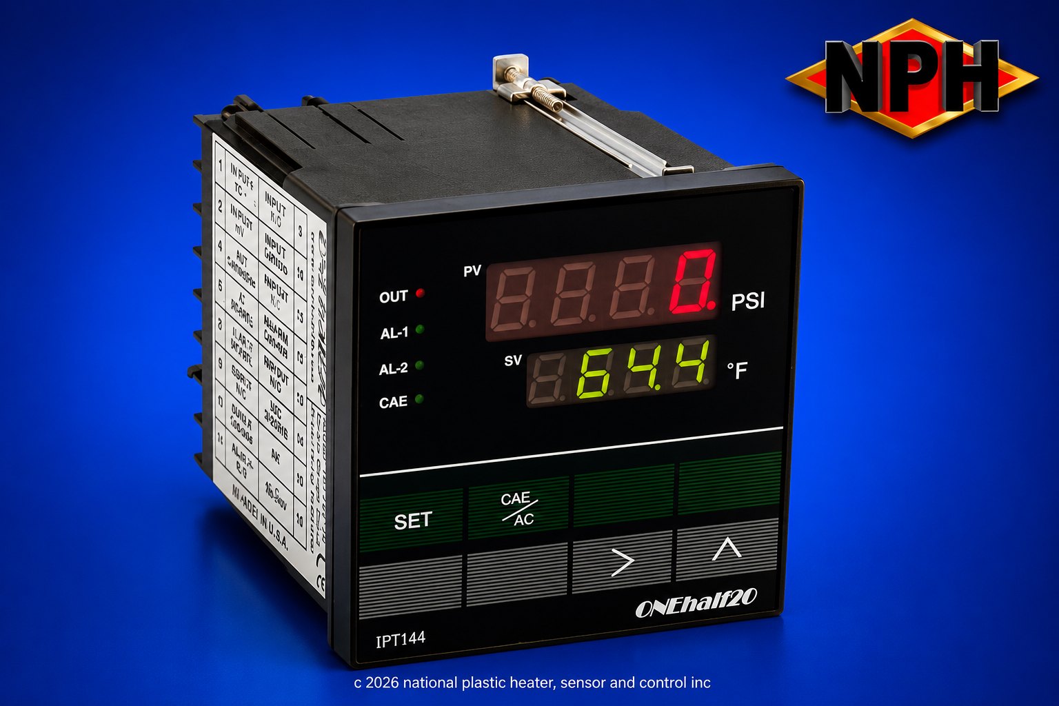 Melt Pressure Indicator - PSI and Temperature